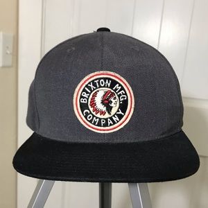 Grey/Gray Brixton SnapBack Hat “Brixton MFG.”